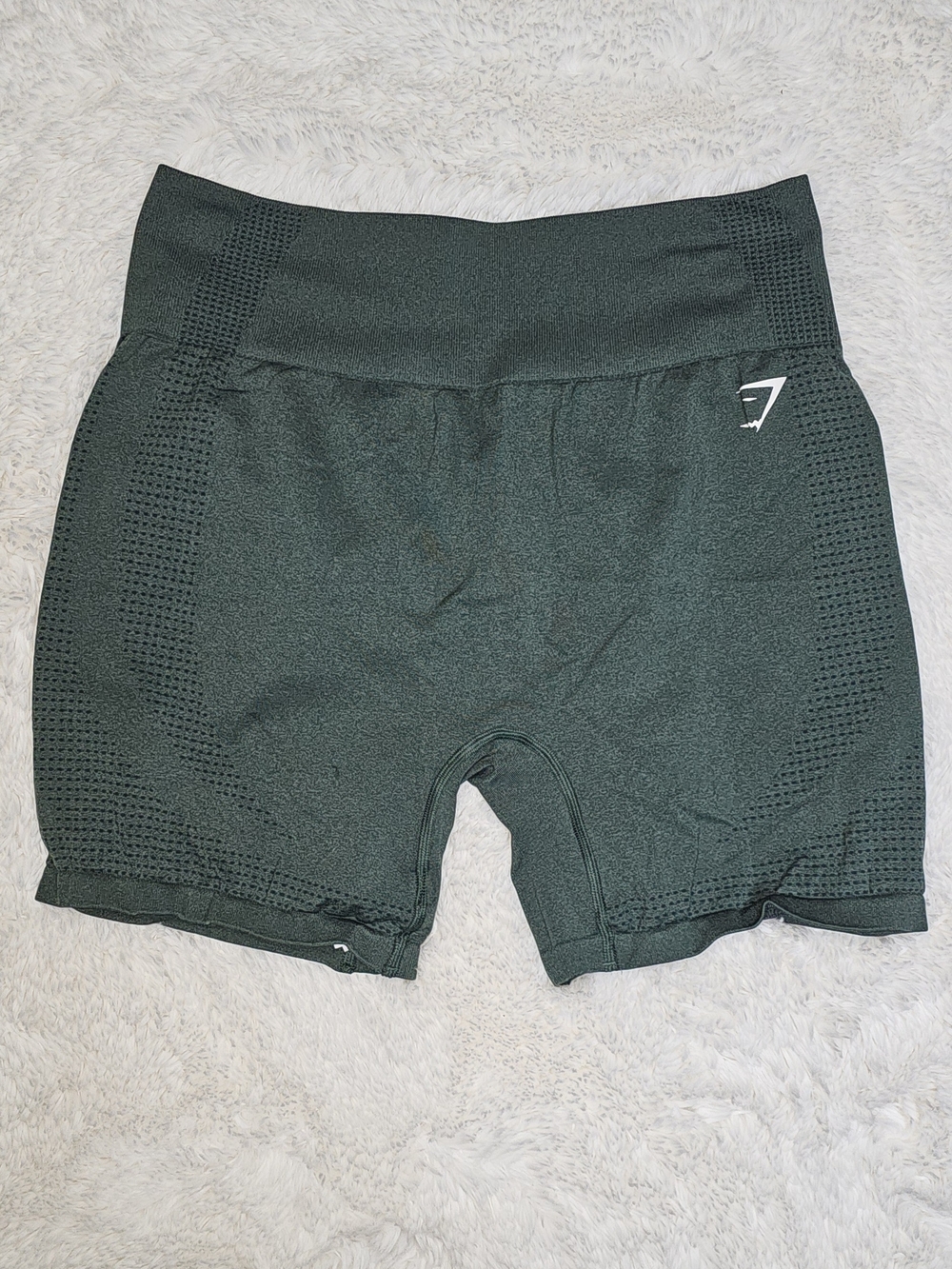 Gymshark Seamless High-Waist Athletic Shorts - Dark Green XXL